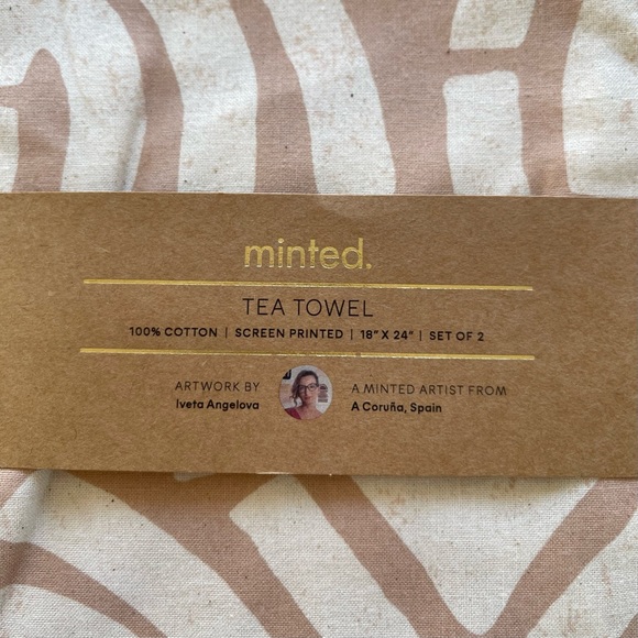 Minted 100% Cotton Set of 2 Tea Towels - Picture 2 of 4